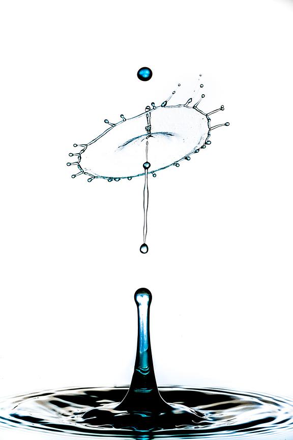 High Blue — Sculpture liquide Fluigraphy par Martin Brand