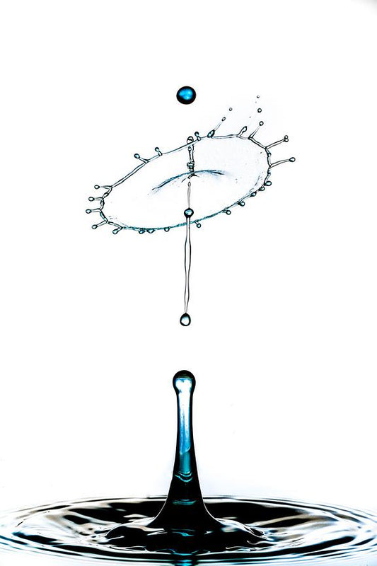 High Blue — Sculpture liquide Fluigraphy par Martin Brand