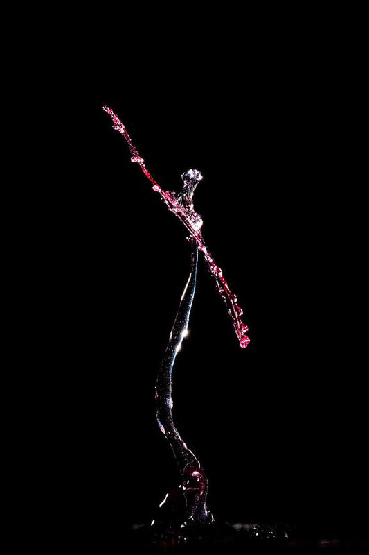 The Lady in Red — Sculpture liquide Fluigraphy par Martin Brand
